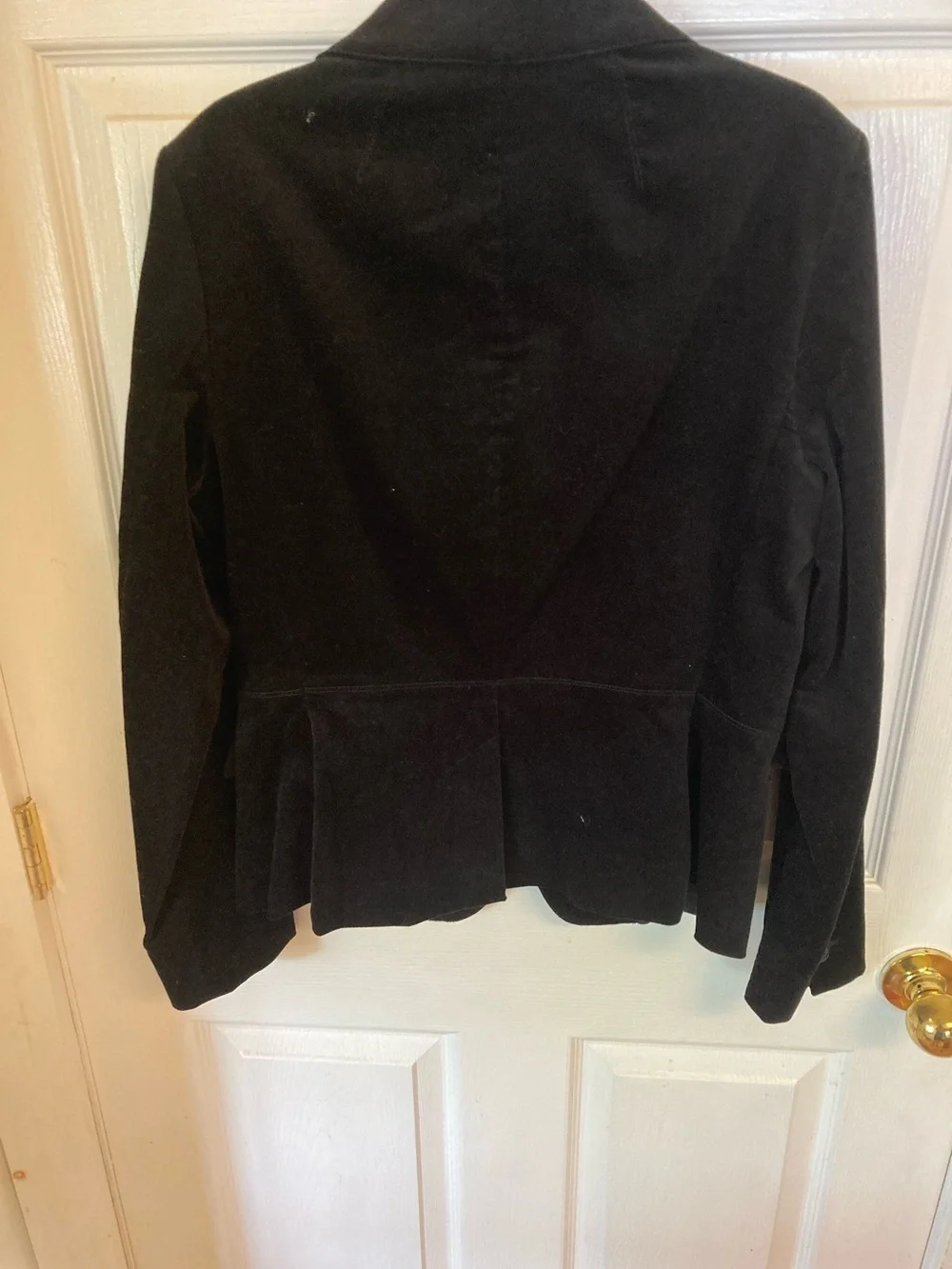 Talbots Black Velvet Single-Button Blazer - Picture 6 of 8